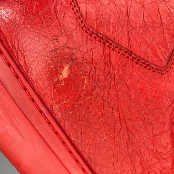 Balenciaga Arena High Creased Leather Red - Picture 14 of 16